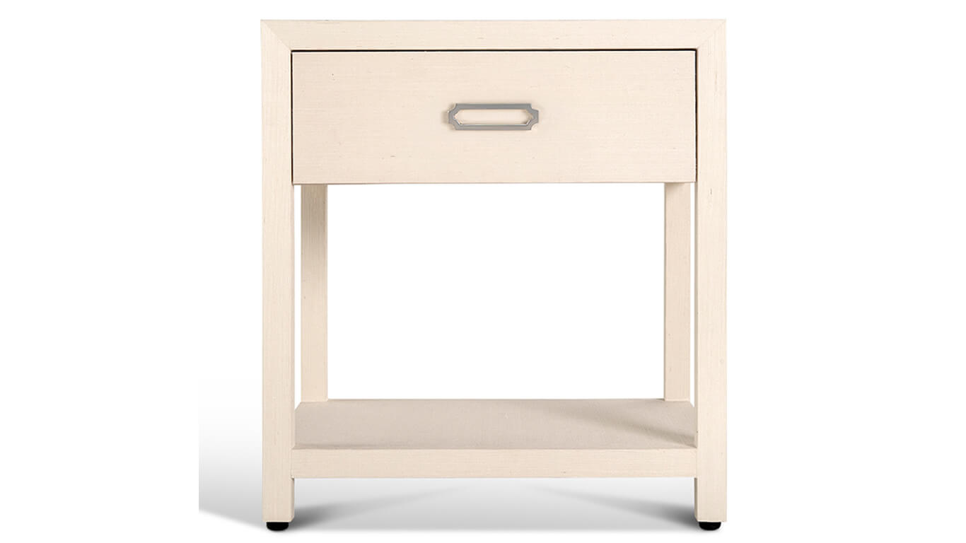 raffia nightstand front on image